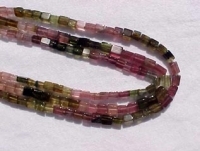 Multi Color Tourmaline Gemmy Bricks, 5x4mm