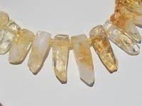 Top Drill Citrine Daggers, 26-32mm Long