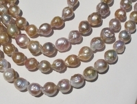 Kasumi Ripple Pearls, 12-13mm baroque
