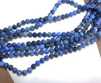 Sodalite Polished Rounds, 8mm