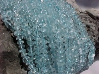 Blue Quartz Rondelles, 4-5mm