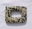 Dalmation Jasper Rectangle Donut, 50x38mm