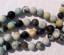 Amazonite Black & Gold Rounds, 12mm