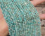 Amazonite Laser Faceted Rounds, 3mm