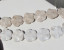Fossilized Coral Stone Wavy Flower Rounds, 33mm, e...