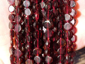 Red Garnet Coins, 6mm