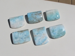 Larimar Tab Pendants