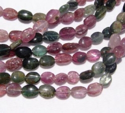 Multi Color Tourmaline Ovals, 10x7mm