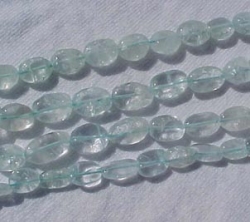 Pale Blue Quartz Ovals, 8x6mm