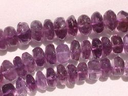 Amethyst Large Rondells, 9-15mm