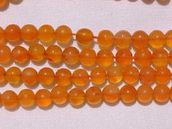 Carnelian Rounds, 4-5mm