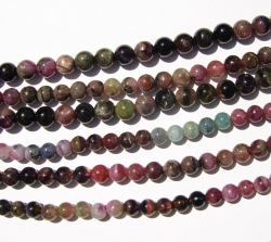 Multi Color Tourmaline Rounds, 5mm