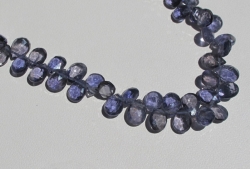 Iolite Briolettes, 7x5mm