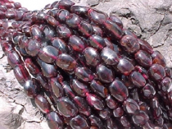 Red Garnet Ovals, 10x8mm