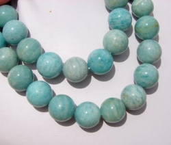 Russian Amazonite Rounds, 15-16mm