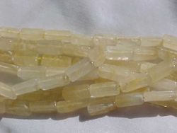 Lemon Adventurine Bricks, 10x4mm