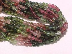 Multi Color Tourmaline Rounds, 3-3.5mm