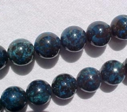 Azurite Chrysacolla Rounds, 12mm