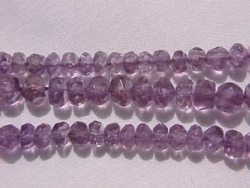 Amethyst Cut Rondell, 5mm