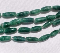 Emerald Green Adventurine Rice, 4x10mm