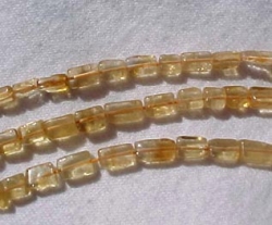 Citrine Bricks, 7x4mm