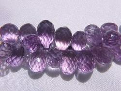 Amethyst Teardrop Briolette, 8x5mm, each