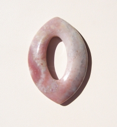 Mauve Jasper Marquis Donut, 50x38mm