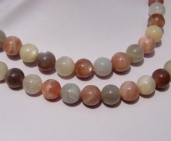 Multi Color Moonstone Round, 8mm