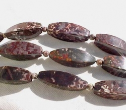 Mauve Ocean Jasper 4-Side, 30x10mm