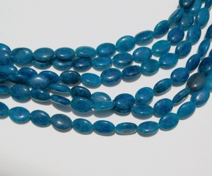 Deep Ocean Blue Quartz Ovals, 10x14mm