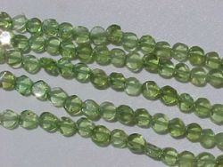 Peridot Coins, 5mm