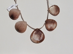 Copper Rutilated Quartz Briolettes, 22-26mm