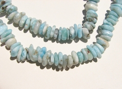 Larimar Tumbled Chips, 10-12mm