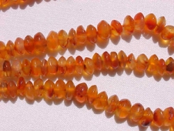 Red/Orange Carnelian Rondells, 4-5.5mm
