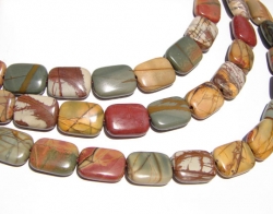 Red Creek Jasper Pillows, 10x14mm, A Grade