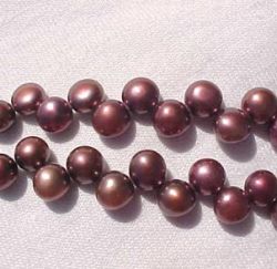 Soft Burgundy Top Drill Button, 5.5-6mm