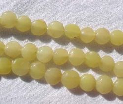 Yellow Opal Coins, 6-7mm