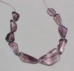 LG Amethyst Faceted Nuggets, Graduated Suite