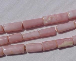 Pink Opal Tubes, 16x8mm