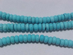 Magnesite Sky Blue Rondels, 8-8.5mm