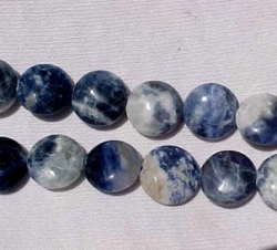 Sodalite Coins, 12mm