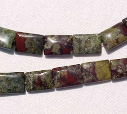 Dragonsblood Jasper Pillows, 12x16mm