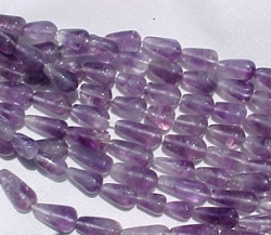 Light Amethyst Long Teardrops, 12x8mm