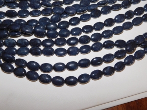 Navy Onyx Ovals, 10x14mm