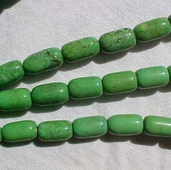 Lime Green Magnesite Barrels, 8x12mm