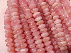 Rhodocrosite Pink, 8mm rondel