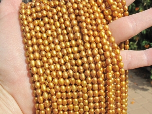 Burnished Gold, 4-4.5mm rice