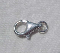 Trigger Lobster Clasp, Silverplate, 15mm