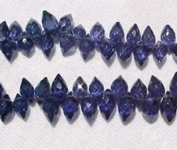 CZ Marquis Top Drill, 6x4mm, Tanzanite Ice