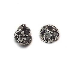 Openwork Bead Caps, 6mm, 5 Pair pack